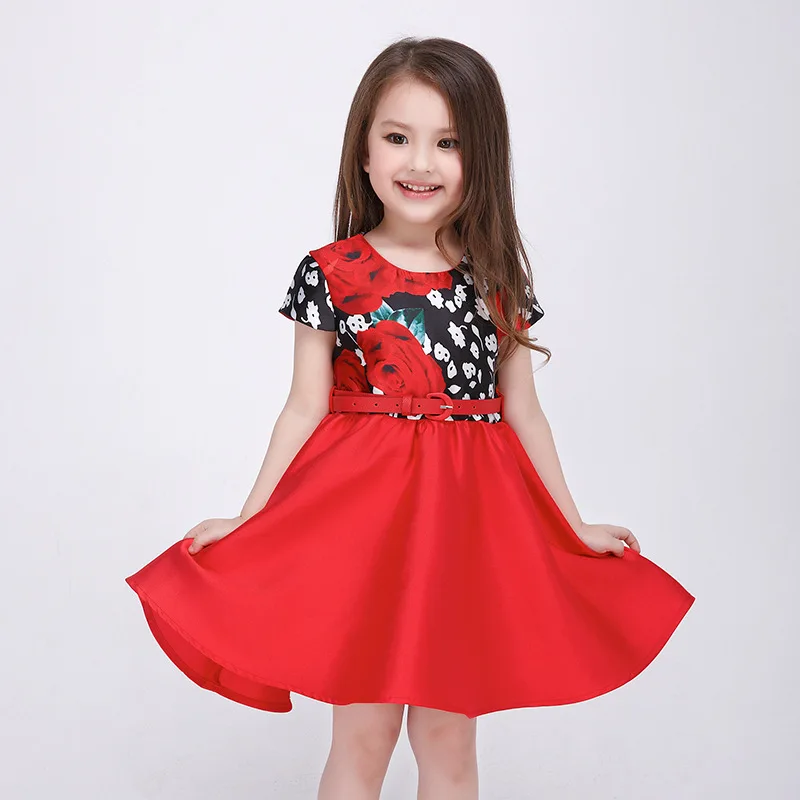 2017 Summer Children Girls Dresses Lovely Baby Girls A Line Dress Baby
