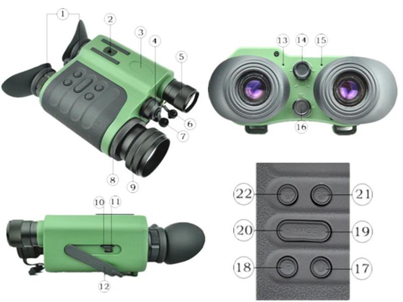 ZIYOUHU 30 раз зум HD цифровой ночного видения прицел инфракрасная камера нетепловое изображение ночного видения очки для охоты-wifi