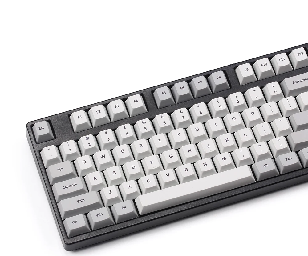 Pbt keycaps краситель субкровать вишня профиль 105 ключи красный серый esc ключи для cherry mx механические