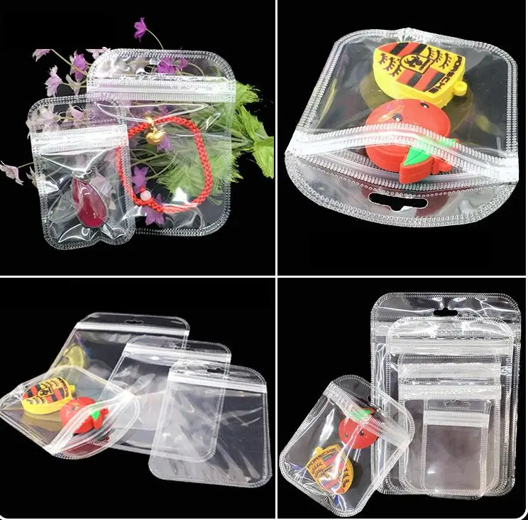 50pcs/lot PE Plastic bag Self Sealing Plastic Zip Lock Bag ...