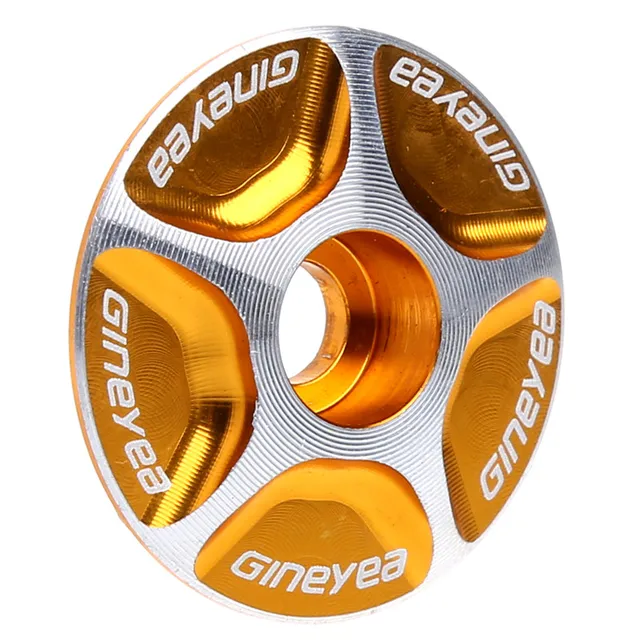 dor/é Ensemble de Couverture sup/érieure de Tige de v/élo dor/é RK-HYTQWR Nouvel Aluminium sans Filetage Route VTT v/élo Tige Accessoires Casque Couvercle sup/érieur de Casque