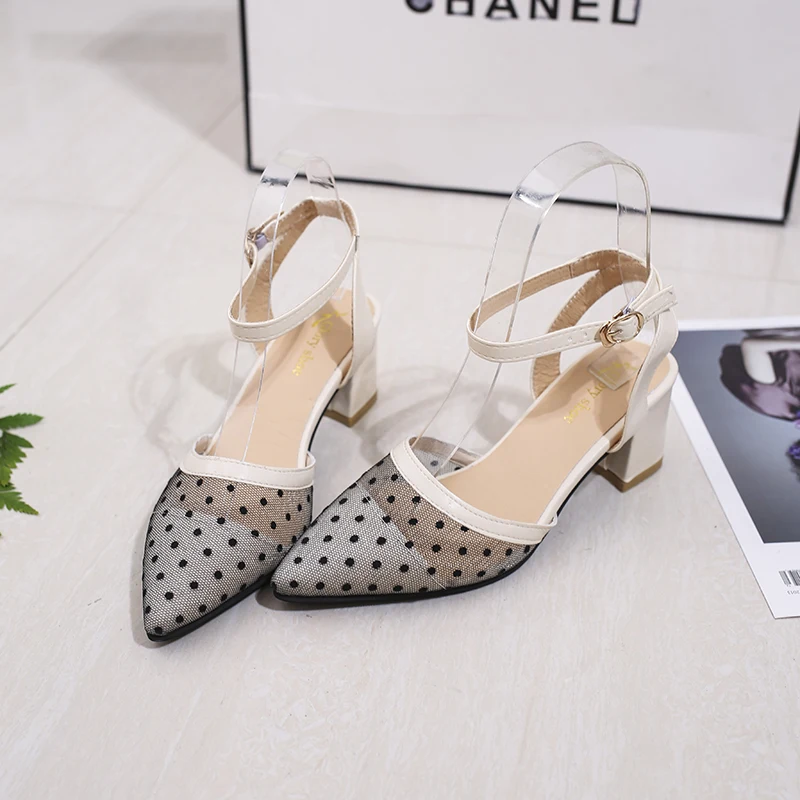 18 spring new hollow coarse sandals high-heeled shallow mouth pointed baotou shoes work shoes women Female sexy high heels x21 16 18 spring new hollow coarse sandals high-heeled shallow mouth pointed baotou shoes work shoes women Female sexy high heels x21 16