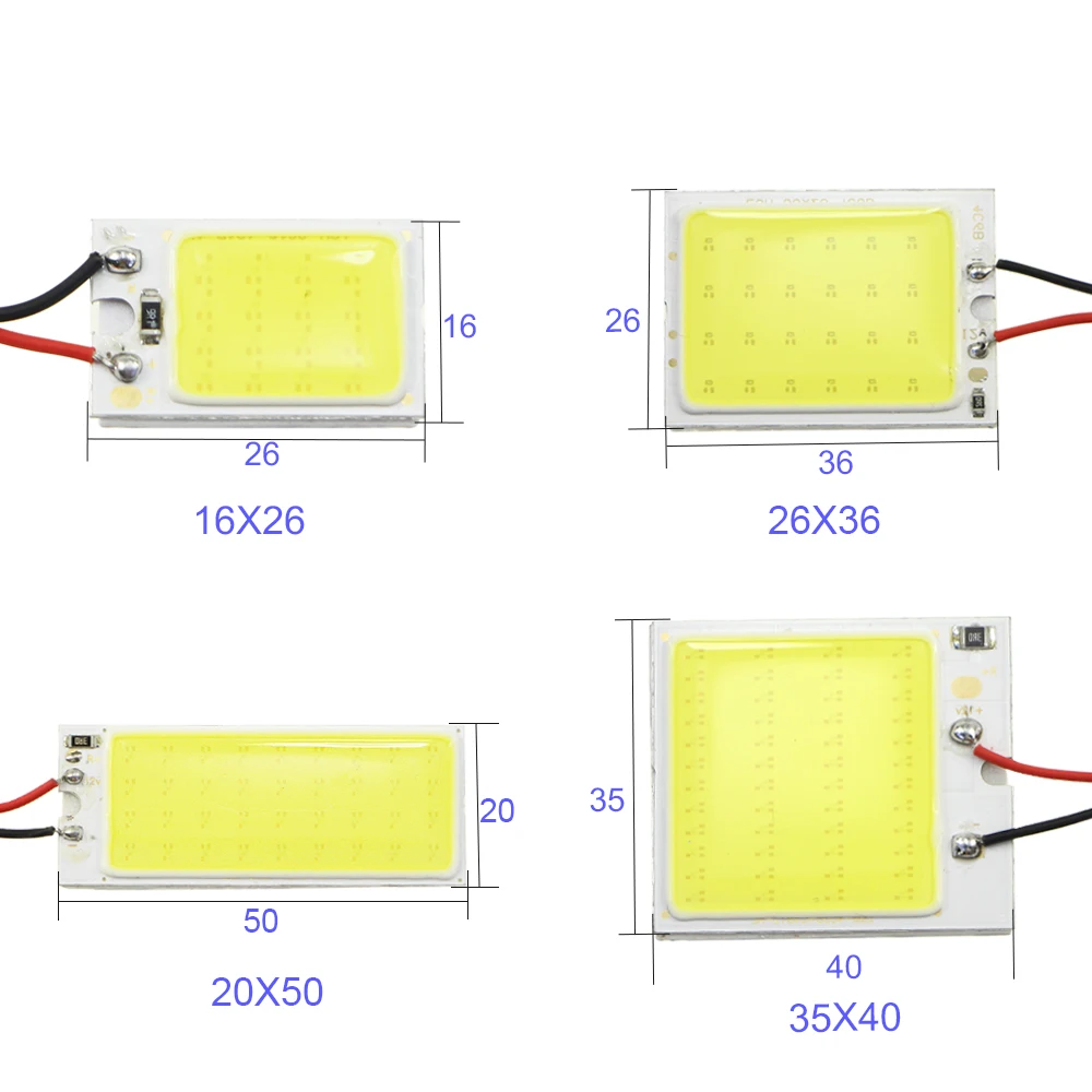 KEIN T10 w5w C3W C5W C10W BA9S T4W фестонная автомобильная светодиодная лампа COB индикатор