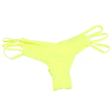 Сексуальные женские палавательные трусики на низкой талии трусы летние бикини двухсекционные Раздельные купальники Женская сексуальная Нижняя Пляжная одежда# YL1