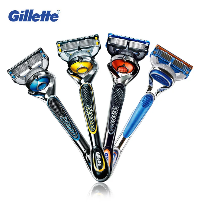 Мужская бритва Gillette Fusion 5 лезвия для бритья ручная с силиконовым гелевым