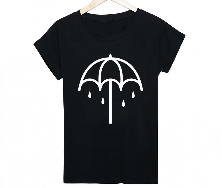 Женская Сексуальная футболка с круглым вырезом BRING ME THE HORIZON модная tumblr