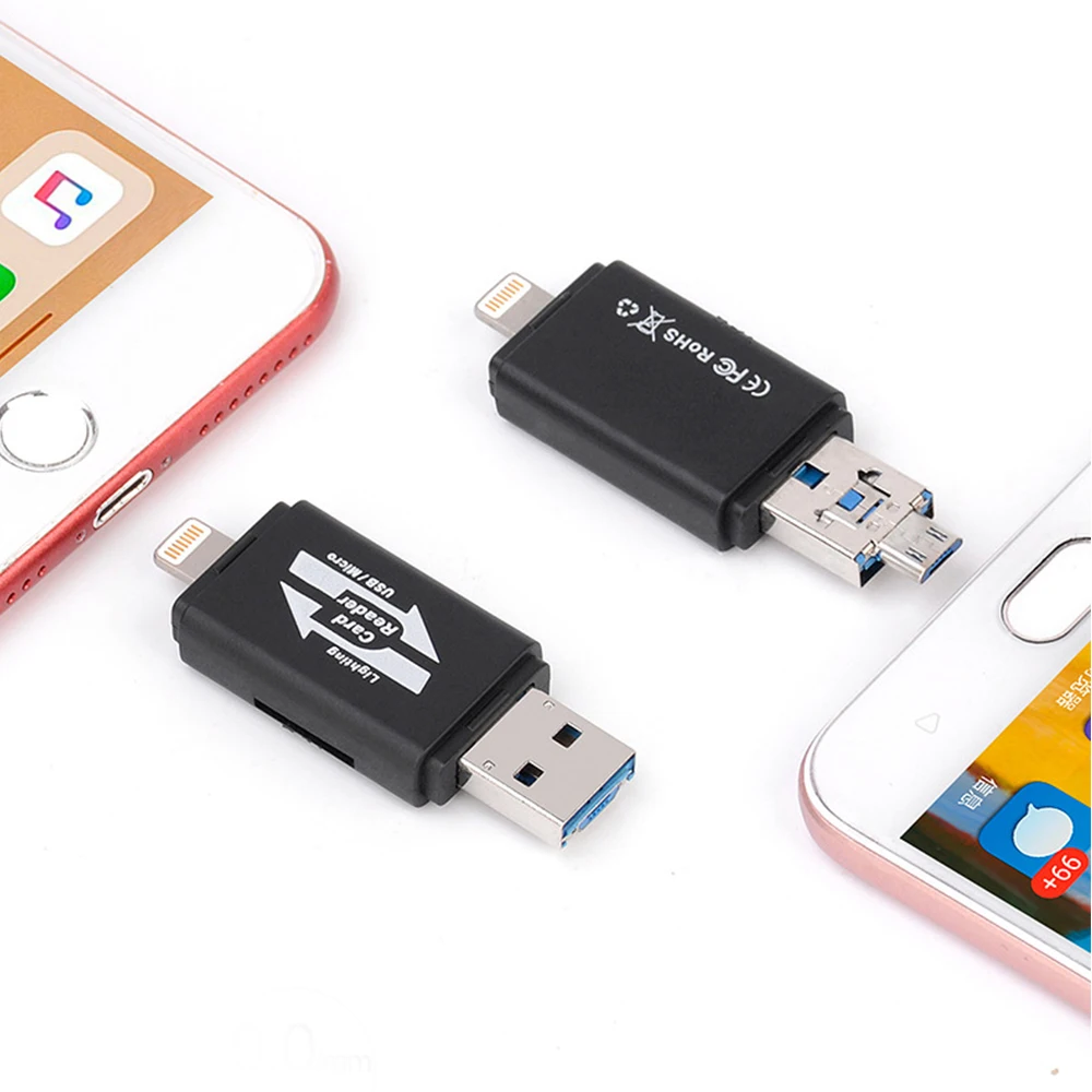 TF Card Reader 3 0 USB Memory Card Reader Game Camera for iPhone iPad iOS Android 3