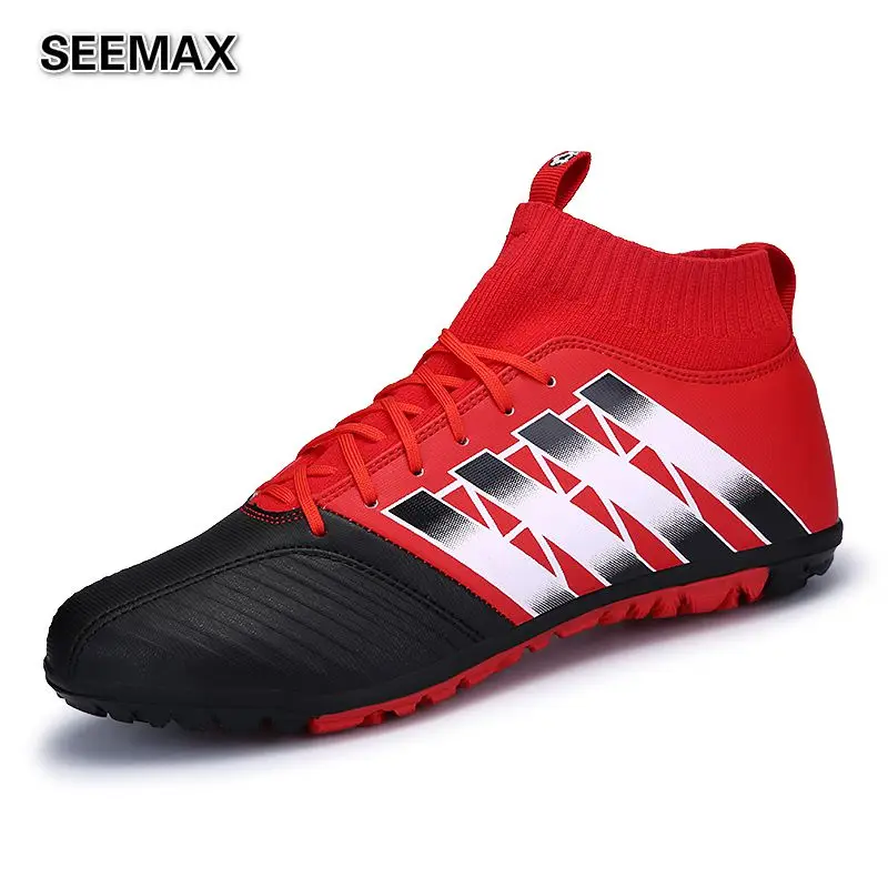 2017 Brand Men's High Top Soccer Cleats Boots Outdoor Football Shoes