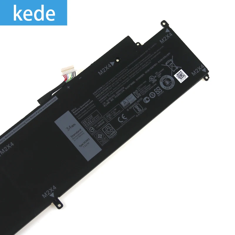 Kede аккумулятор для ноутбука XCNR3 для DELL WY7CG, 13 E7370, 13 7370, 7,6 V 34WH