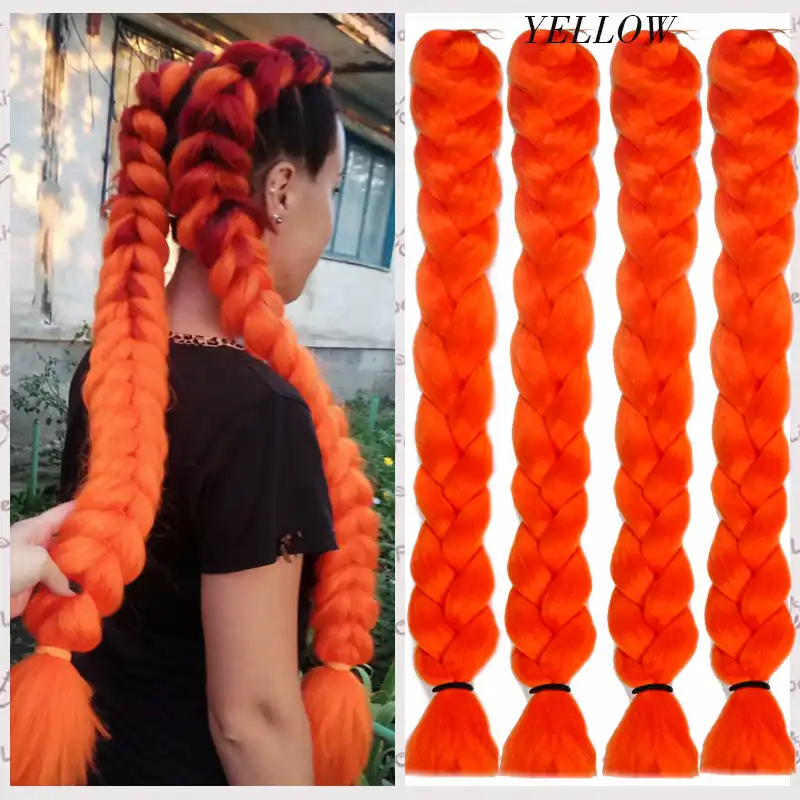 Lisi Hair Synthetic Crochet Braids In Jumbo Braiding Hair One Piece Inch 165g Pcs Pure Color In Hair Extensions Jumbo Braids Aliexpress