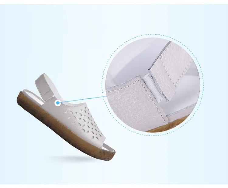 QJ Y035-Fashion 2019 Fisherman Shoes Women Cut Outs Genuine Leather Woman Summer Sandals-7