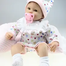 1" силиконовая кукла-Реборн, игрушки 40 см, ручная работа, тканевая кукла, Реалистичная кукла-реборн для девочек, Brinquedos