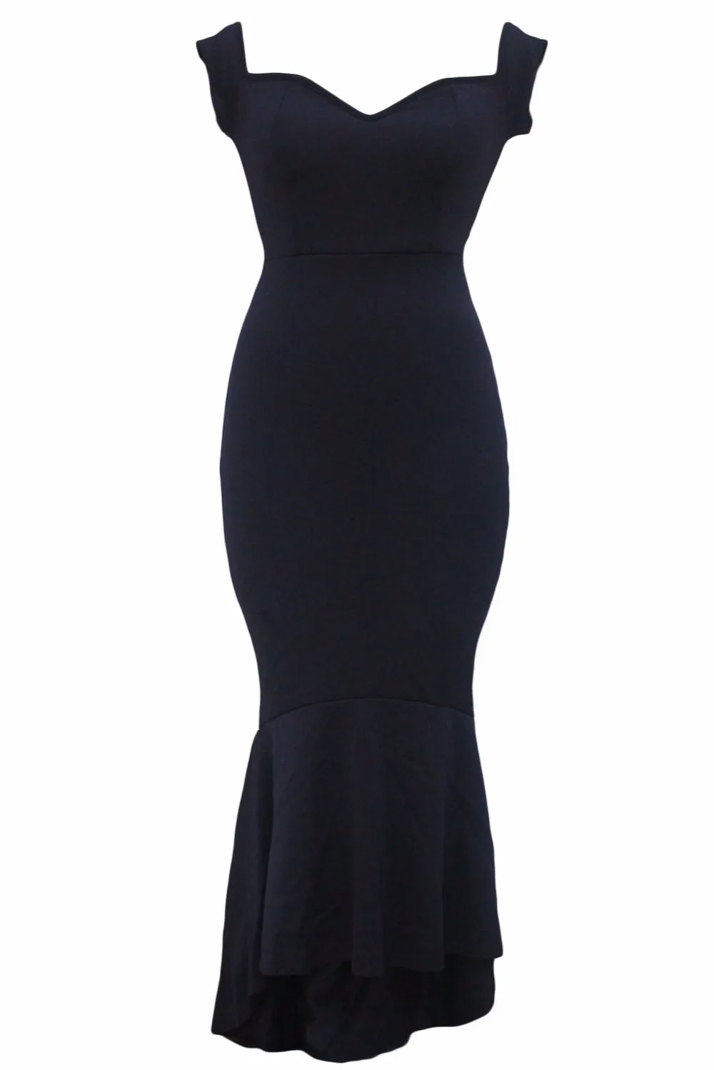 Navy-Off-shoulder-Mermaid-Jersey-Evening-Dress-LC60171-3