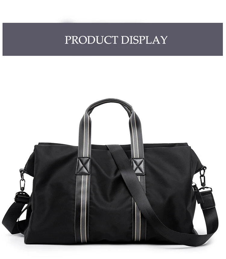 Брендовая мужская черная сумка, дорожная сумка, водонепроницаемая большая Вместительная дорожная сумка, сумка для багажа, повседневная спортивная и фитнес-сумка