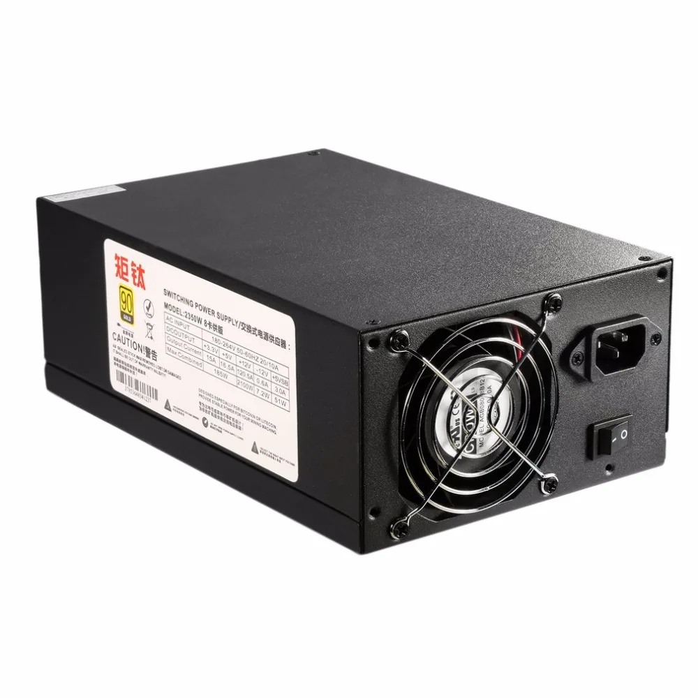 2350W BTB mine dedicated power Efficient Power Supply For Eth Rig Ethereum Coin Mining Miner Dedicated Machine with Cooling Fan 2350W BTB mine dedicated power Efficient Power Supply For Eth Rig Ethereum Coin Mining Miner Dedicated Machine with Cooling Fan