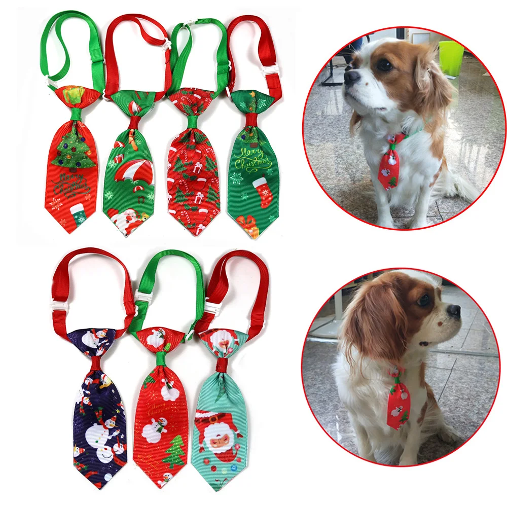 Buy New 50pcs Christmas Pet Supplies Pet Dog Neckties