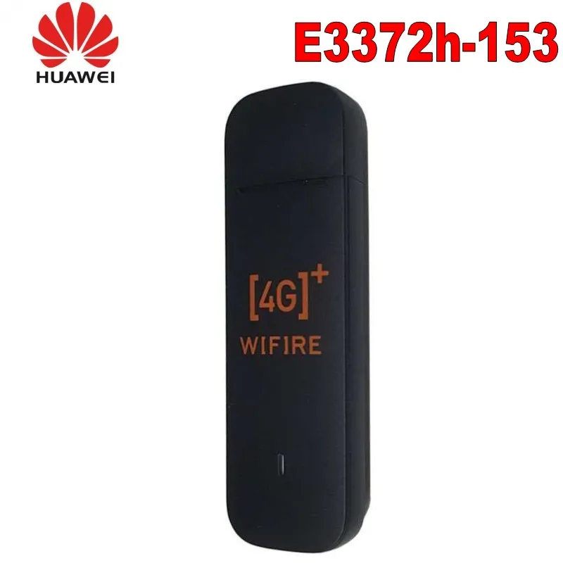 Открыл huawei E3372 E3372h-153 4G LTE Cat4 usb-флеш модем широкополосного доступа плюс 2 шт. 5dbi CRC9 антенны