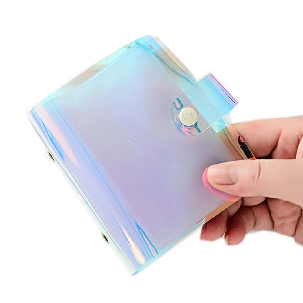 

36 Pockets Colorful Laser Transparent Name Card Holder Mini Photo Album Picture Case Storage for Instax Mini 9 8 25 HP Sprocket