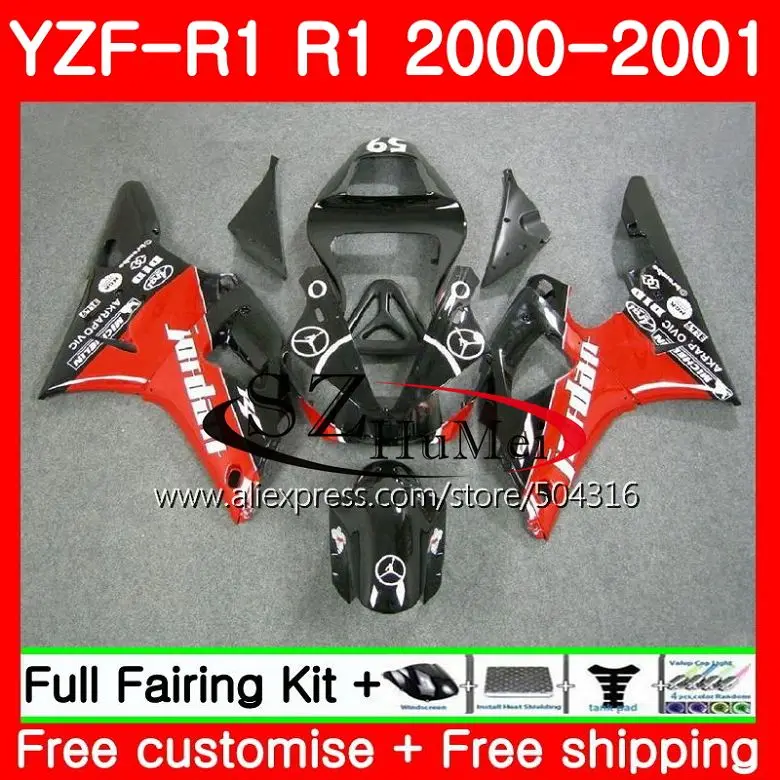 Средства ухода за кожей для YAMAHA YZF R 1 YZF 1000 R1 00-01 cowlinge blk кузов 72SH17 YZF1000 YZF-1000 YZFR1 00 01 YZF-R1 2000 2001 обтекатель