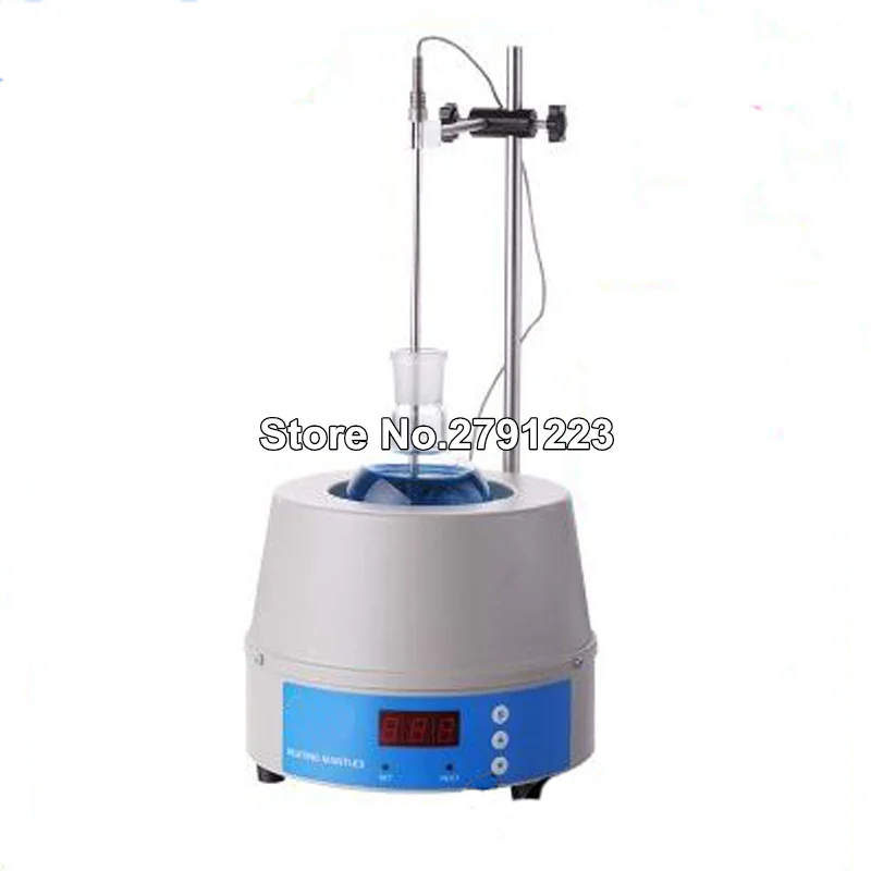 

220V Electric Analog Digital Magnetic Stirrer Heating Mantle With Temp Set Digtal Display 5000ml with Support Stand&Temp Sensor