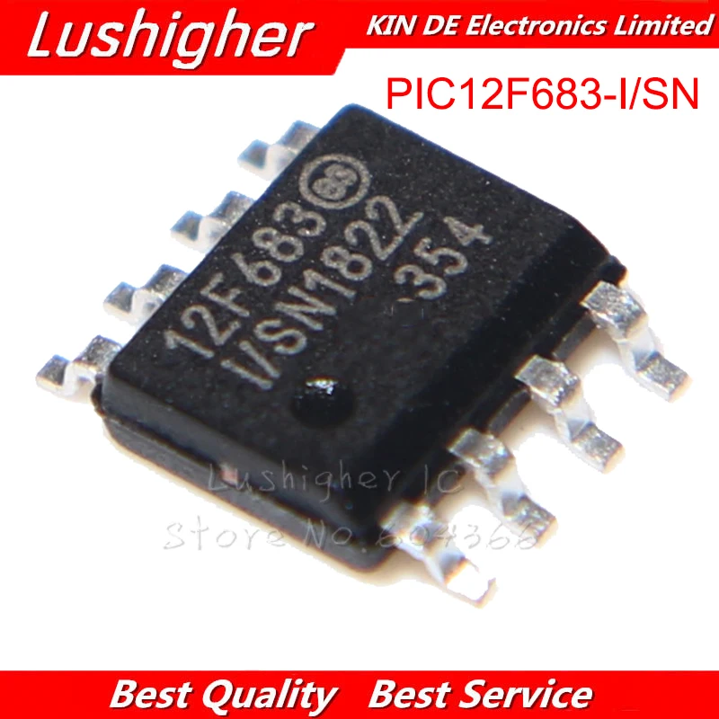 10 pcs PIC12F683 12F683 PIC12F683-I//SN SOP SMD New