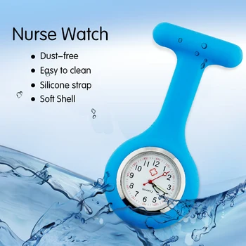 

News quartz nurse watch 2017 silicone medical watches pocket fob brooch lapel watch with clip dropshipping gift