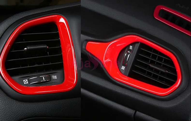 Интерьер красный цвет рулевое колесо ридер лампа ручка переключения передач крышка отделка хром автомобиль Стайлинг для Jeep Renegade аксессуары