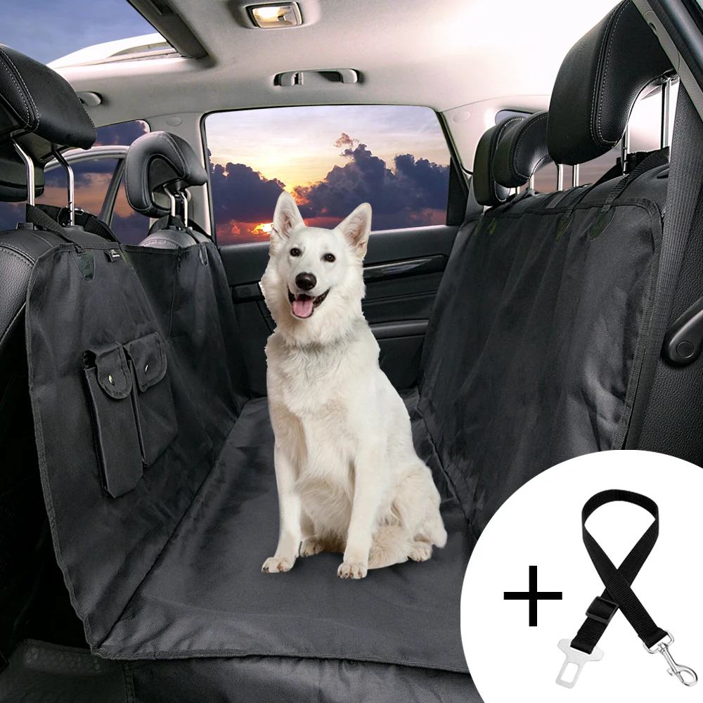 

Oxford Waterproof Dog Car Seat Cover With Zipper and Pocket Pet Carrier Backseat Cover For Car Truck Suv