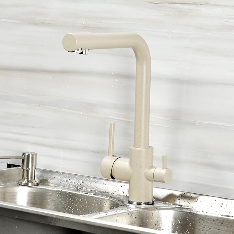 Gisha single hole Kitchen sink Faucet Deck Mounted Tap 360 Degree Rotation Water Purification Dual Handles Cold Hot Tap G2010 Gisha single hole Kitchen sink Faucet Deck Mounted Tap 360 Degree Rotation Water Purification Dual Handles Cold Hot Tap G2010