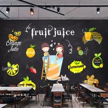 Рекламные обои напитки сок магазин фреска фон стены