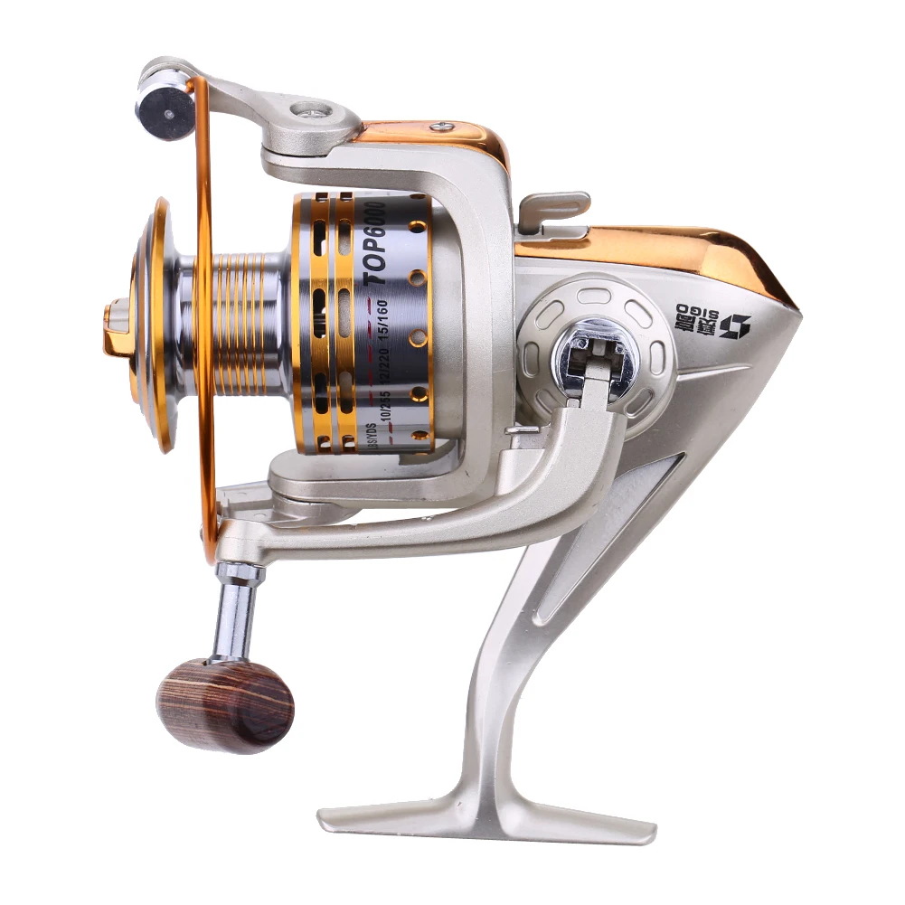 Metal Spinning Reel Gear Ratio 5.11 Carp Fishing Wheel Aluminum