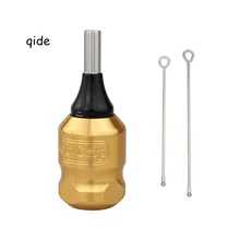 Новая высококачественная алюминиевая регулируемая татуировка с ЧПУ рукоятка для профессионального тату картридж иглы 32 мм Золотой
