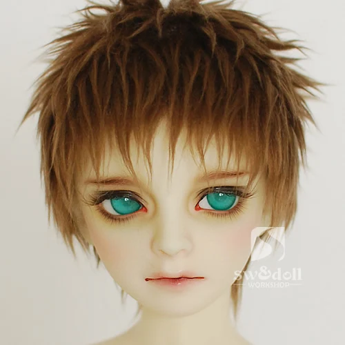 Новинка 1/12 3-4 дюйма 9-10 см 1/8 4-5 дюймов 12 см 14 см BJD красный кофеин/коричневый для AE PukiFee лати кукла Противоскользящий BJD парик куклы - Цвет: j010701