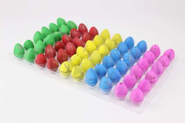 10pcs/lot Novelty Gag Toys Children Toys Cute Magic Hatching Growing Animal Dinosaur Eggs For Kids Educational Toys Gifts GYH 6