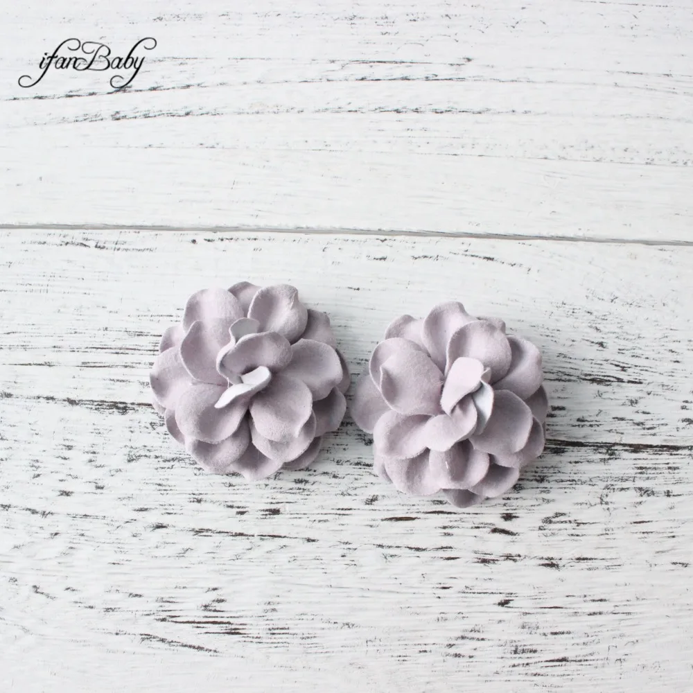Synthetic Leather flower hair flower (7)