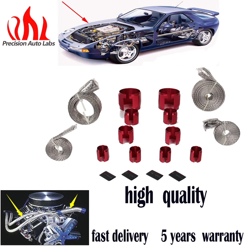 PRECISION AUTO LABS Universal Stainless Steel Braide Engine Hose and