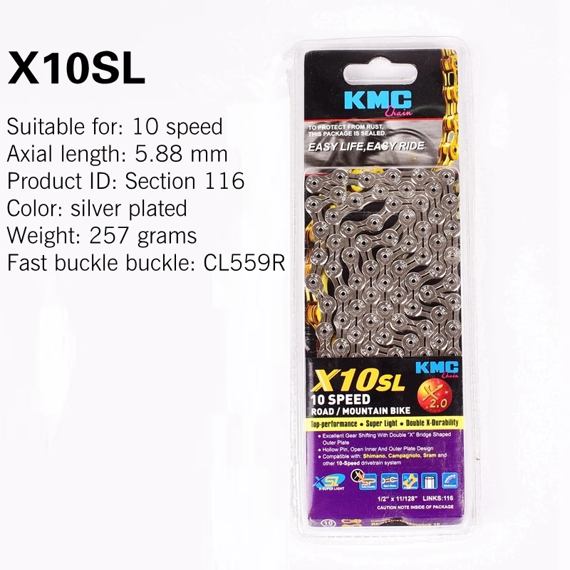 Flash Deal KMC X8 X9 X10 X11 X12 Z9 Z8.3 Bicycle Chain 116L 11 10 9 8 Speed Bicycle Chain With Magic Button for Mountain Bike Bicycle Parts 36