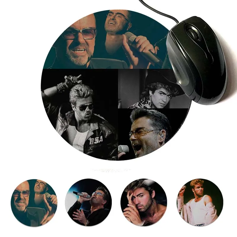 

MaiYaCa Non Slip PC George Michael Gamer Speed Mice Retail Small Rubber Mousepad Round mouse pad 22x22cm 20x20cm