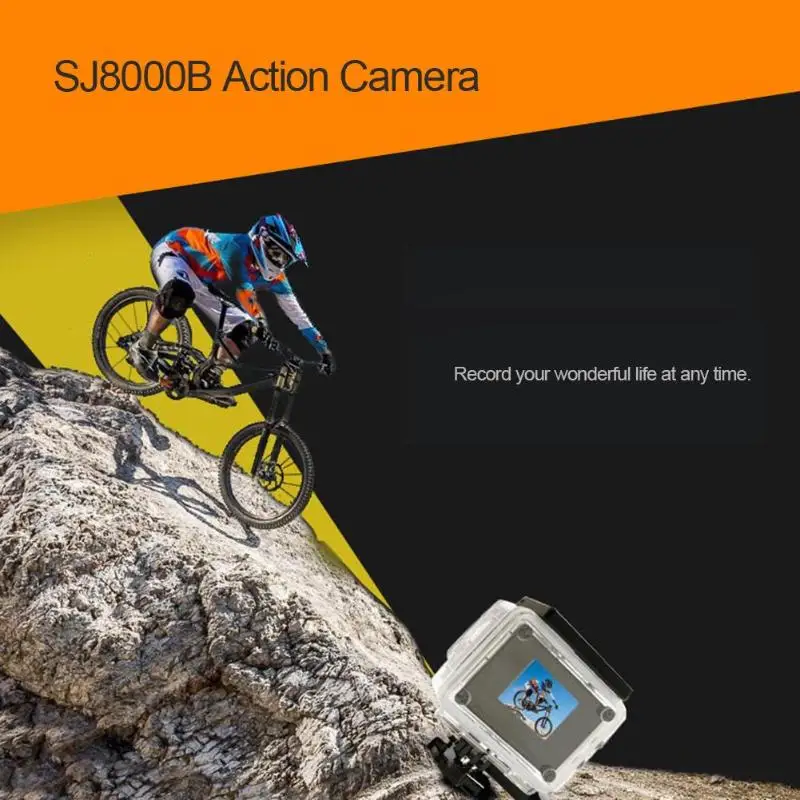 Высококачественная Экшн-камера SJ8000B 4K wifi 1080P HD 16MP 4X Zoom Helmet Cam 30m Водонепроницаемая Спортивная DV с пультом дистанционного управления