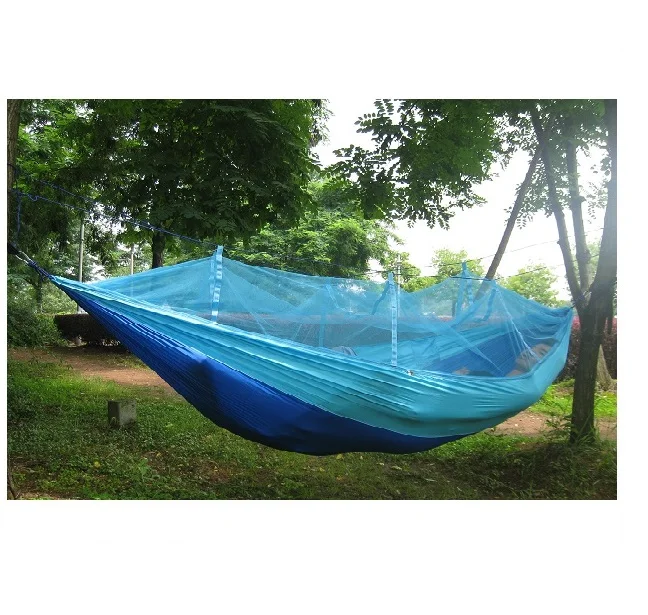 Портативный парашют для игр на свежем воздухе ткань гамак подвесная кровать с москитной сеткой спальный походный матрац - Цвет: LDL