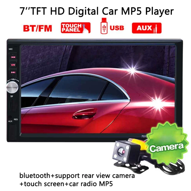 Cheap 7012B 2 Din 7 Inch Bluetooth TFT Screen with Rear Camera Car Audio Stereo MP5 Player 12V Auto AUX FM USB SD MMC JPEG,WMA,MP4 Cheap 7012B 2 Din 7 Inch Bluetooth TFT Screen with Rear Camera Car Audio Stereo MP5 Player 12V Auto AUX FM USB SD MMC JPEG,WMA,MP4