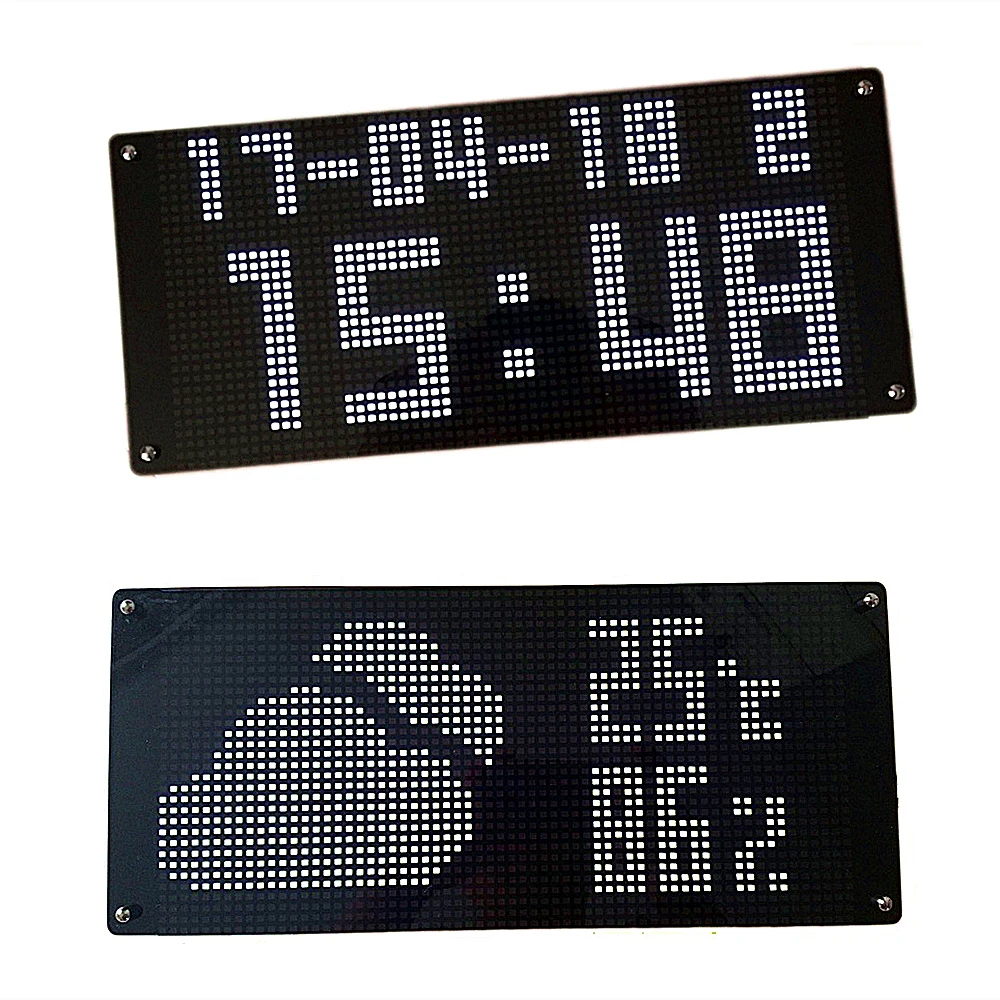 NTP Auto adjust time Wifi Network calibration time clock with weather temperature display glowing e
