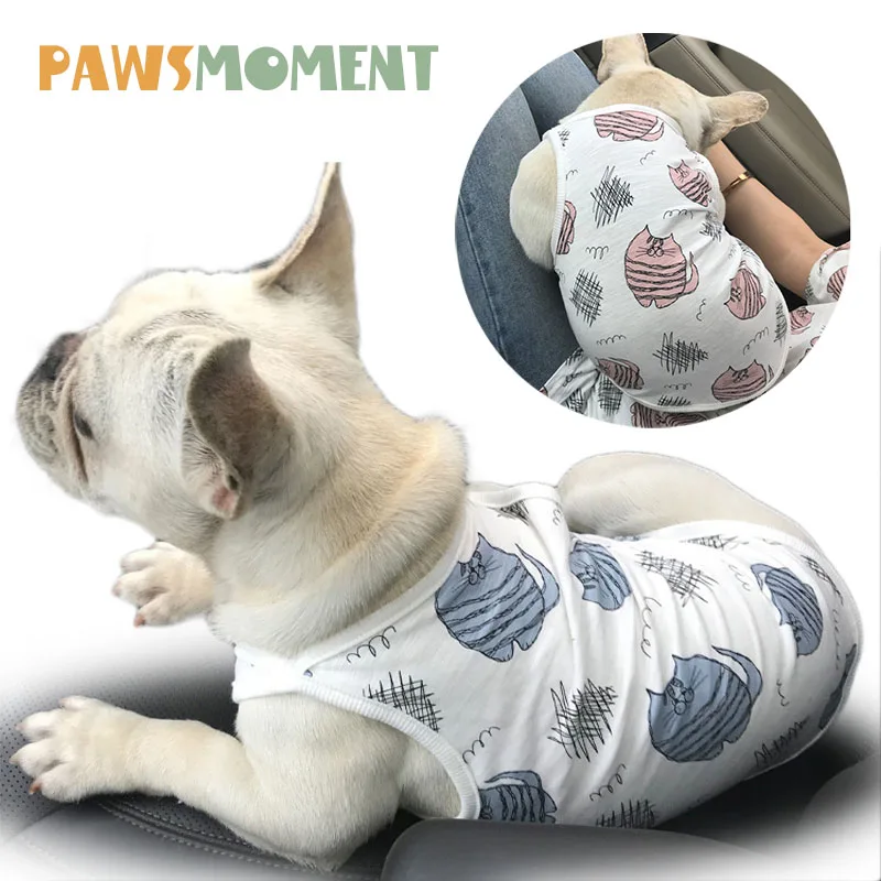 

Owner-Puppy French Bulldog Summer Cool Vest Pet Dog Clothes for Small Dogs Chihuahua Soft Tshirt Yorkshire Apparel Pug Costume