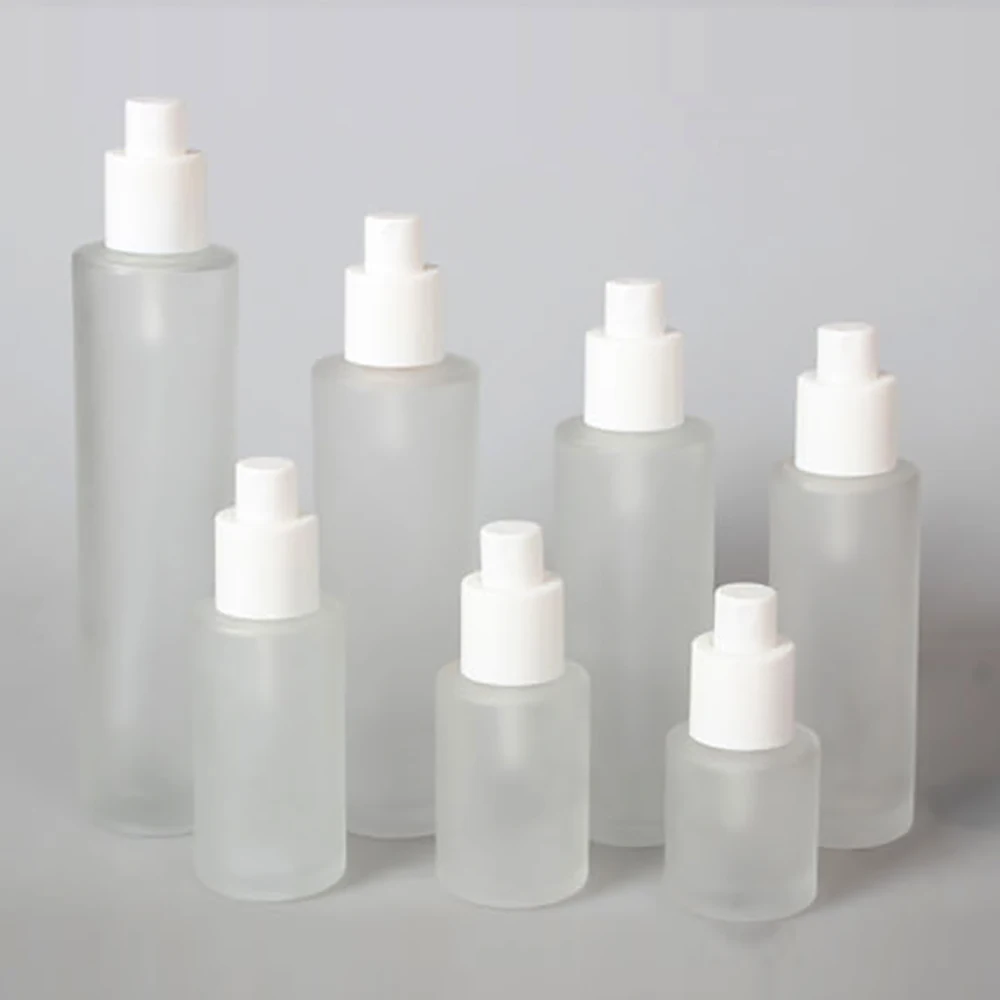 Download Clear frosted and silver Spray/Lotion pump glass bottle 30ml, empty perfume bottles glass bottle ...