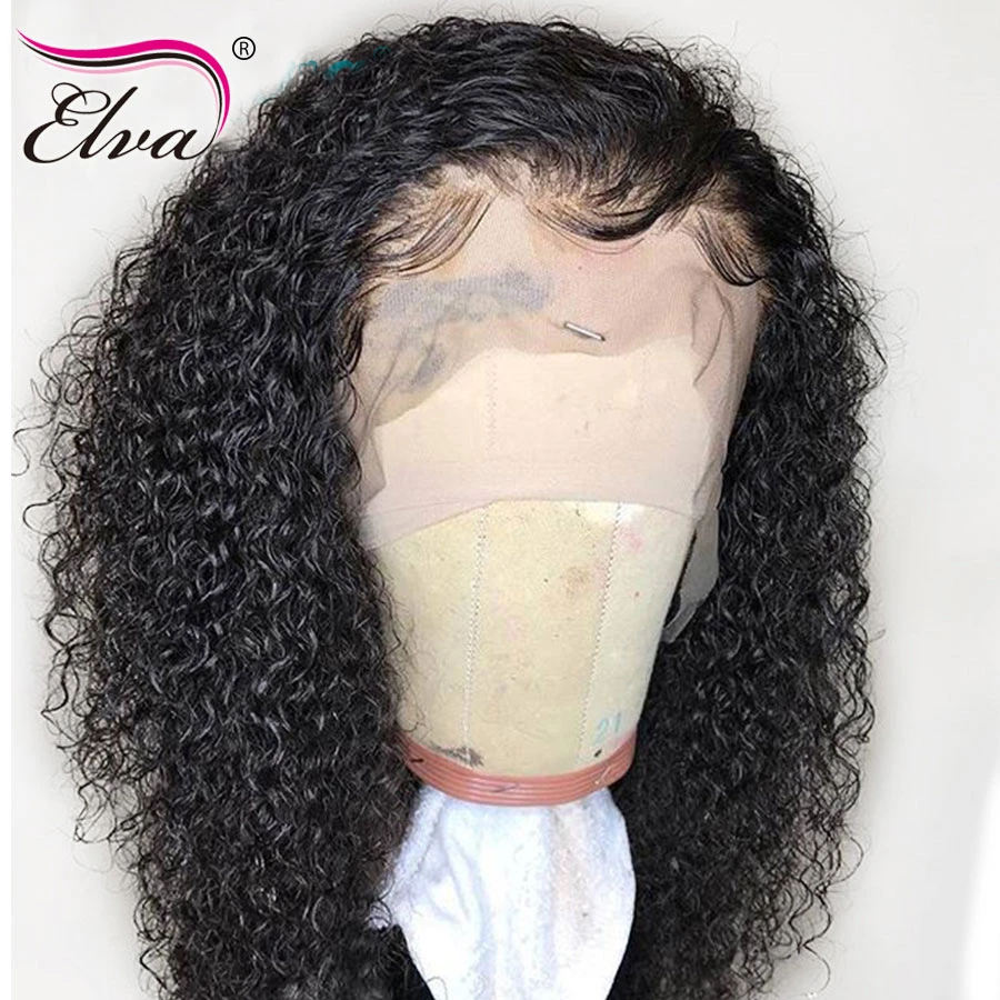 Elva Hair 180% Density 13x6 Lace Front Wig Pre Plucked Curly Lace Front  Human Hair Wigs With Baby Hair Brazilian Remy Hair Wigs - AliExpress Hair  Extensions & Wigs
