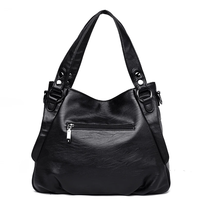 Moda feminina bolsa de couro macio bolsas