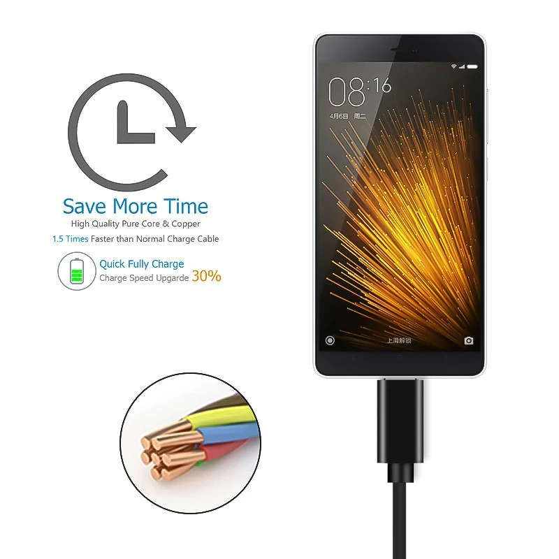 Кабель USB Type C KEBIDU 2A кабель 100 см для Samsung Galaxy S9 S8 Note 9 зарядный передачи данных One Plus 6