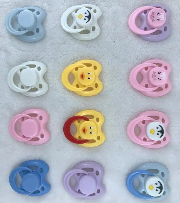 

20pcs/lot Magnet Pacifier For Reborn Baby Doll Pacifiers Nipples Magnetic Dummy Match With Newborn Babies Doll With Magnet Mouth
