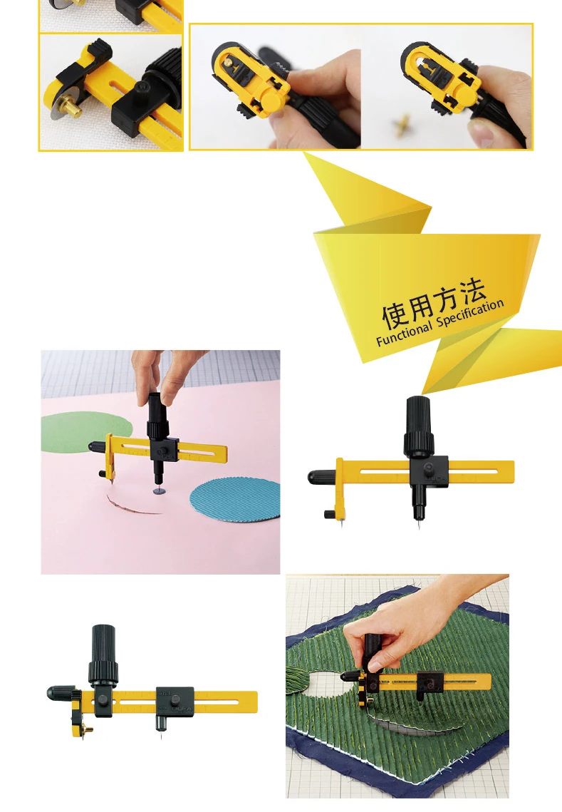 OLFA COB-1 compas cutter lames//15 lames pour compas cutter per pack