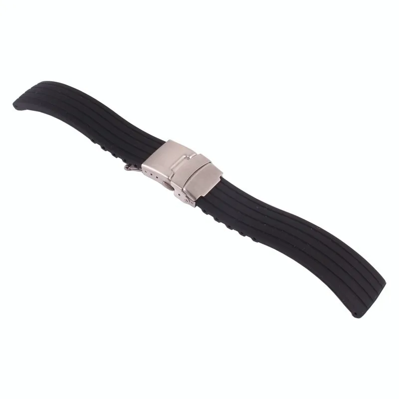 Buy 2 get 10% off) New fashion Silicone Rubber 18/20/22/24mm Solid Red/Black/brown Watch Army Military watchbands Strap Bands